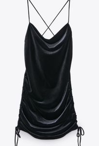 Draped Velvet dress